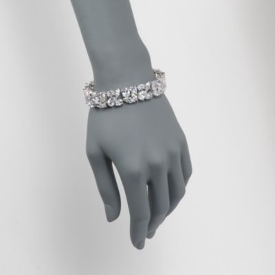 62.75 ct. t.w. CZ Bracelet in Sterling Silver. 7" &mdash; Alt Image 2