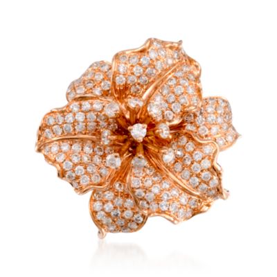 2.00 ct. t.w. Diamond Lily Ring In 14kt Rose Gold &mdash; Alt Image 1