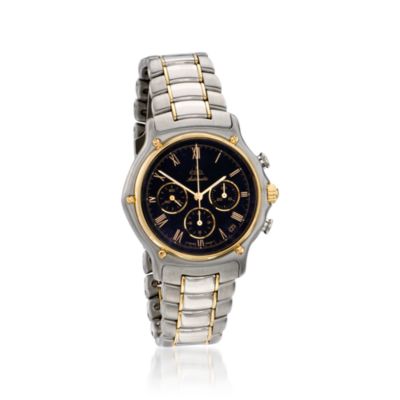 C.1990 Vintage Ebel Men's Chronograph Watch in Stainless and 18kt Yellow Gold. 8" &mdash; Alt Image 1