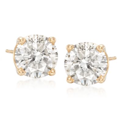 3.00 ct. t.w. Diamond Stud Earrings in 14kt Yellow Gold &mdash; Alt Image 1