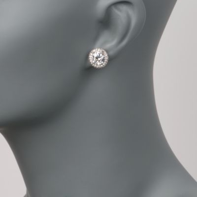 5.05 ct. t.w. CZ Stud Earrings in Sterling Silver &mdash; Alt Image 2