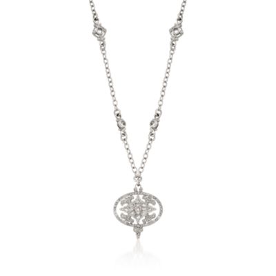 1.40 ct. t.w. CZ Pendant Necklace in Sterling Silver. 16" &mdash; Alt Image 1