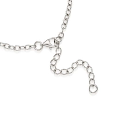 1.40 ct. t.w. CZ Pendant Necklace in Sterling Silver. 16" &mdash; Alt Image 3