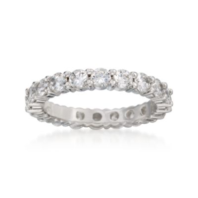 1.80 ct. t.w. CZ Eternity Band in Sterling Silver &mdash; Alt Image 1