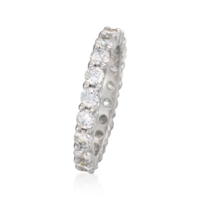 1.80 ct. t.w. CZ Eternity Band in Sterling Silver &mdash; Alt Image 3