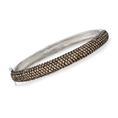 10.25 ct. t.w. Champagne CZ Bangle In Sterling Silver &mdash; Alt Image 1
