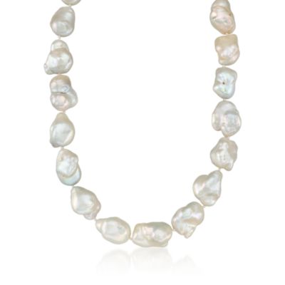 14-16mm Cultured Baroque Pearl Necklace in 14kt Yellow Gold &mdash; Alt Image 1