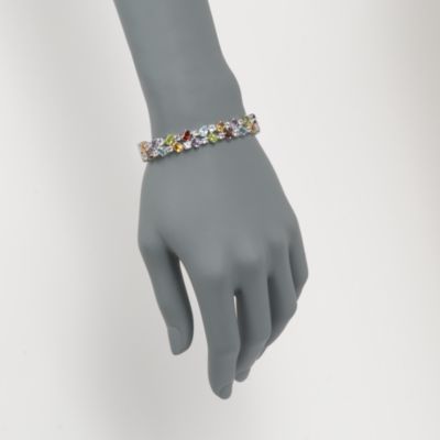 26.85 ct. t.w. Multi-Gem Bracelet in Sterling Silver. 8" &mdash; Alt Image 2