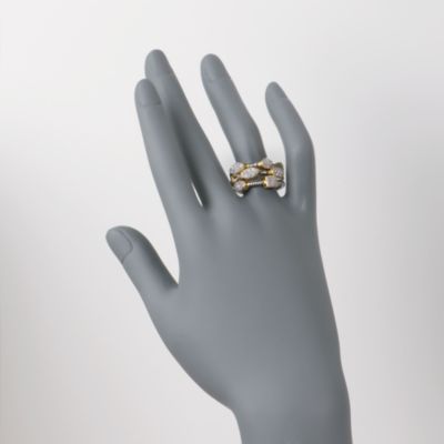 Set of Three CZ Stacking Rings in Two-Tone &mdash; Alt Image 2