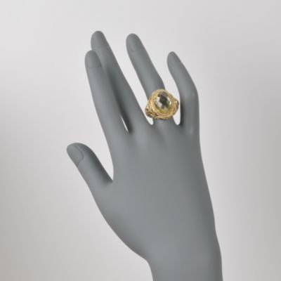 19.00 ct. t.w. CZ and Marcasite Ring in Sterling Silver &mdash; Alt Image 2