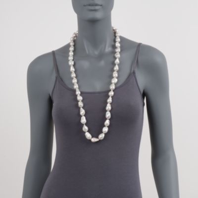 13-16mm Baroque Pearl Necklace in 14kt Yellow Gold. 18" &mdash; Alt Image 4