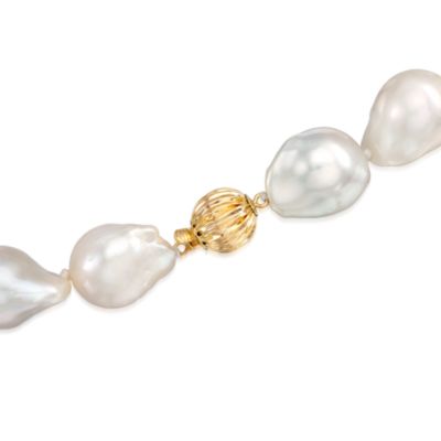 13-16mm Baroque Pearl Necklace in 14kt Yellow Gold. 18" &mdash; Alt Image 5