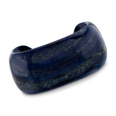 Blue Lapis Cuff Bracelet. 7.5" &mdash; Alt Image 1