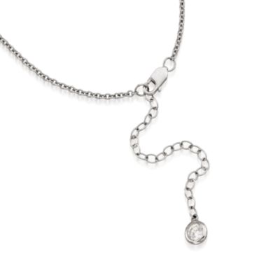 2.30 ct. t.w. CZ Pendant Necklace in Sterling Silver. 16" &mdash; Alt Image 3