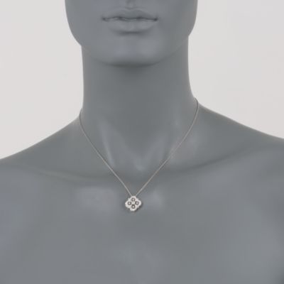 Kwiat .46 ct. t.w. Diamond "Clover" Neckalce in 18kt White Gold. 16" &mdash; Alt Image 2