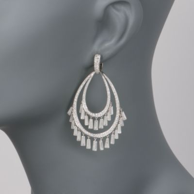 Kwiat 9.69 ct. t.w. Diamond "Legacy" Chandelier Earrings in 18kt White Gold &mdash; Alt Image 2