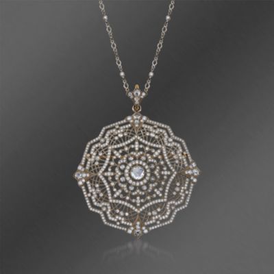 Kwiat 5.92 ct. t.w. Diamond "Vintage" Pendant Necklace in 18kt White Gold. 16" &mdash; Alt Image 1