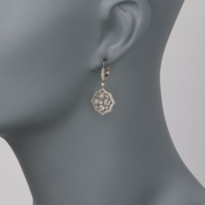 Kwiat 1.78 ct. t.w. Diamond Drop "Vintage" Earrings in 18kt White Gold &mdash; Alt Image 2