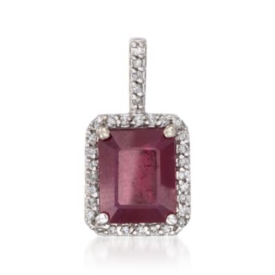 .65 Carat Ruby and .25 ct. t.w. Diamond Pendant &mdash; Alt Image 1