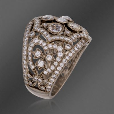 Kwiat 1.75 ct. t.w. Diamond "Vintage" Ring in 18kt White Gold &mdash; Alt Image 3