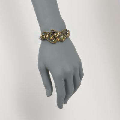 12.60 ct. t.w. Multicolored Quartz and Citrine Mosaic Bangle Bracelet In Sterling Silver &mdash; Alt Image 2