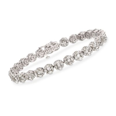 11.00 ct. t.w. Diamond Tennis Bracelet in 18kt White Gold. 8" &mdash; Alt Image 1