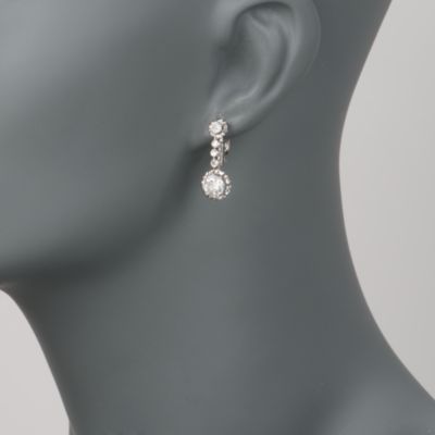 C. 1970 Vintage 2.40 ct. t.w. Diamond Earrings in Platinum &mdash; Alt Image 2