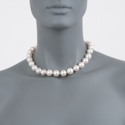 13-15mm Pearl Necklace in 14kt Yellow Gold Clasp &mdash; Alt Image 2
