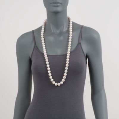13-15mm Pearl Necklace in 14kt Yellow Gold Clasp &mdash; Alt Image 5