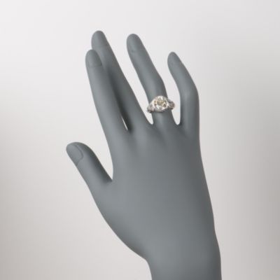 C. 1990 Vintage 3.60 Carat Diamond Ring With .40 ct. t.w. Diamonds in Platinum. Size 6.5 &mdash; Alt Image 2