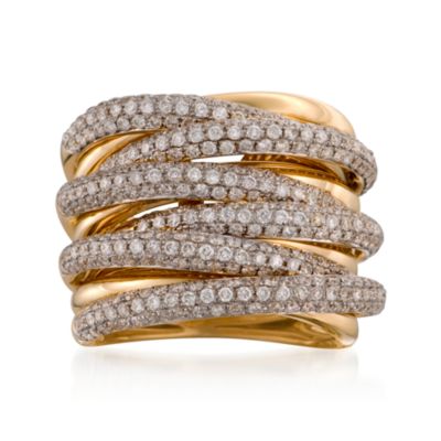 2.50 ct. t.w. Pave Diamond Ring in 18kt Yellow Gold. Size 6.5 &mdash; Alt Image 1