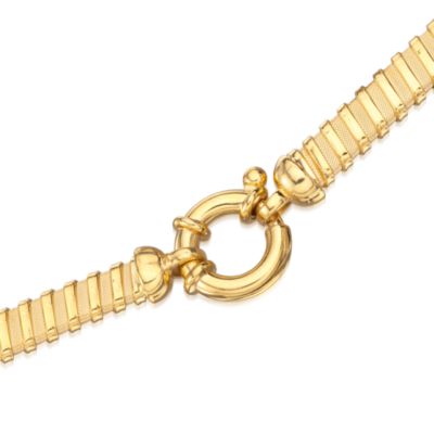 Graduated Flex Necklace in 14kt Gold Over Sterling Silver. 17" &mdash; Alt Image 3