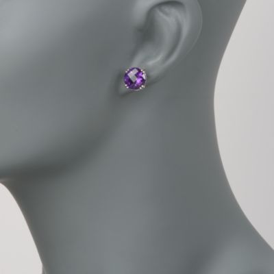 8.00 ct. t.w. Purple Amethyst Stud Earrings in Sterling Silver &mdash; Alt Image 2
