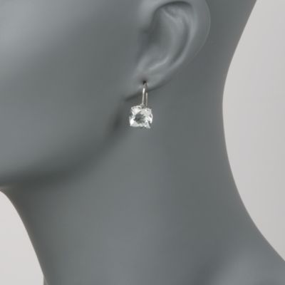 7.00 C.T. t.w. Green Amethyst Drop Earrings in Sterling Silver &mdash; Alt Image 2