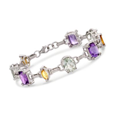 15.00 ct. t.w. Multi-Gem Bracelet In Sterling Silver &mdash; Alt Image 1