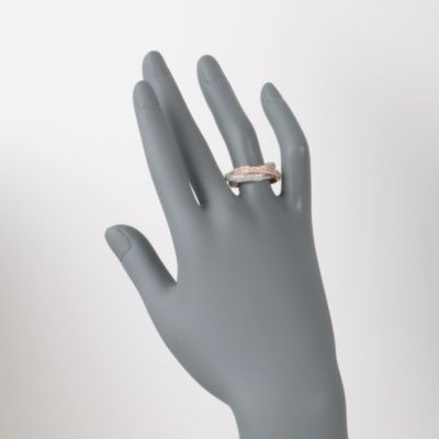 2.50 ct. t.w. Diamond Eternity Rolling Ring In 14kt Tri-Colored Gold &mdash; Alt Image 2