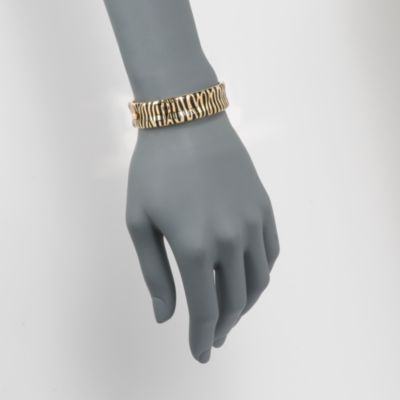 C. 2000 Vintage Roberto Coin 18kt Two-Tone Gold Zebra Bracelet With Black Enamel. 6.25" &mdash; Alt Image 2