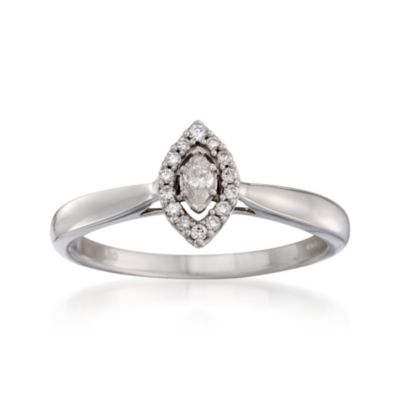 14kt White Gold Diamond Promise Ring &mdash; Alt Image 1