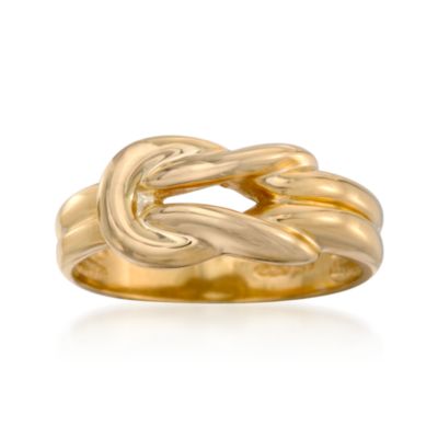 14kt Gold Over Sterling Silver Love Knot Ring &mdash; Alt Image 1