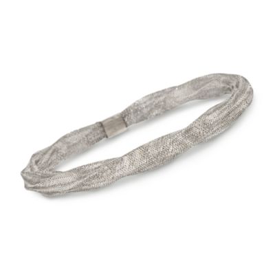Italian 14kt White Gold Twist Bangle Bracelet &mdash; Alt Image 1