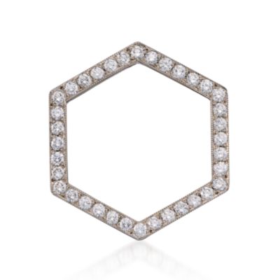 C. 1980 Vintage Tiffany Jewelry 1.00 ct. t.w. Diamond Pin In Platinum &mdash; Alt Image 1