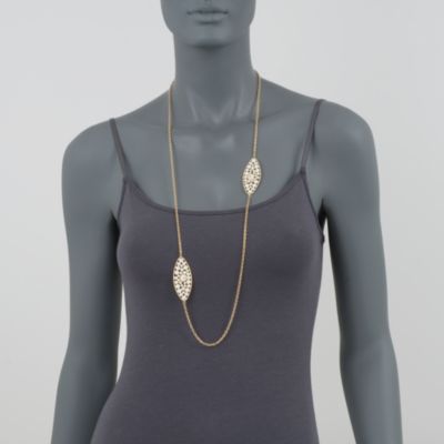 Roberto Coin "Bollicine" 18kt Yellow Gold Necklace With Diamonds &mdash; Alt Image 2