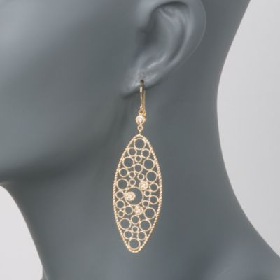 Roberto Coin .17 ct. t.w. "Bollicine" Diamond Earrings in 18kt Yellow Gold &mdash; Alt Image 2