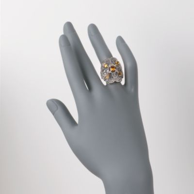 1.85 ct. t.w. Citrine Shield Ring in Sterling Silver &mdash; Alt Image 2