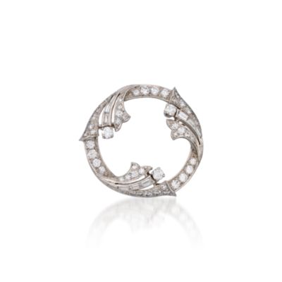 C. 1970 Vintage 2.00 ct. t.w. Diamond Eternity Pin In Platinum &mdash; Alt Image 1