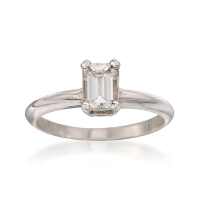 C. 2000 Vintage .73 Carat Diamond Solitaire Engagement Ring in 14kt White Gold. Size 6.5 &mdash; Alt Image 1