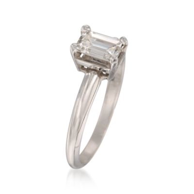 C. 2000 Vintage .73 Carat Diamond Solitaire Engagement Ring in 14kt White Gold. Size 6.5 &mdash; Alt Image 3
