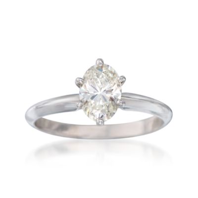 C. 1990 Vintage 1.02 Carat Diamond Solitaire Engagement Ring in 14kt White Gold. Size 6.25 &mdash; Alt Image 1