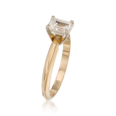C. 2000 Vintage 1.00 Carat Diamond Solitaire Engagement Ring in 14kt Yellow Gold. Size 5.75 &mdash; Alt Image 3