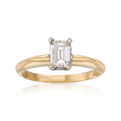 C. 2000 Vintage .70 Carat Diamond Solitaire Engagement Ring in 14kt Yellow Gold. Size 6.25 &mdash; Alt Image 1